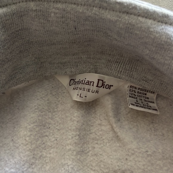 Christian Dior VINTAGE zip up sweater sweater - Picture 5 of 5